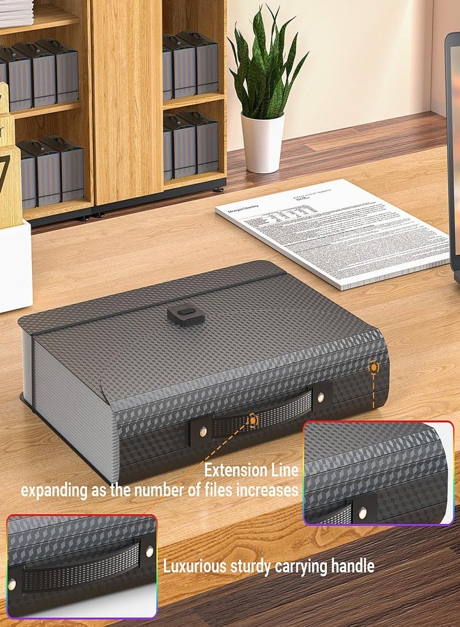 Vanulee 25 Pockets Accordion File Organizer with Handle,Expanding File Folders,Portable Filing Folder,Expandable Documents,Bill,Organizer for Office,Home,a-z Tab Included,Perfect Filing Cabinet Diamond - Image 4