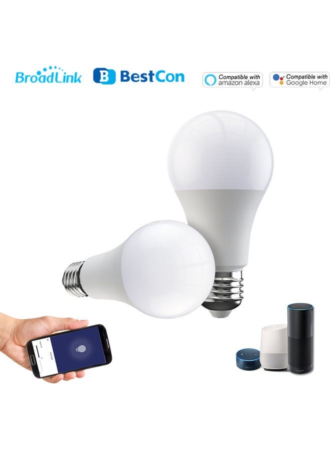 NIBEMINENT 2-Pack Bestcon Wifi Smart Bulb White - Image 3