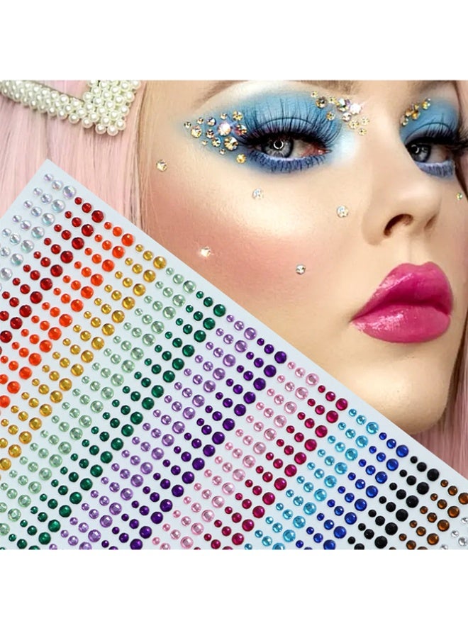 QINGYAN Crystal Rhinestone Stickers 15 Colors Kids DIY Embellishment Self Adhesive Jewels Sticker Colorful Diamond - Image 3