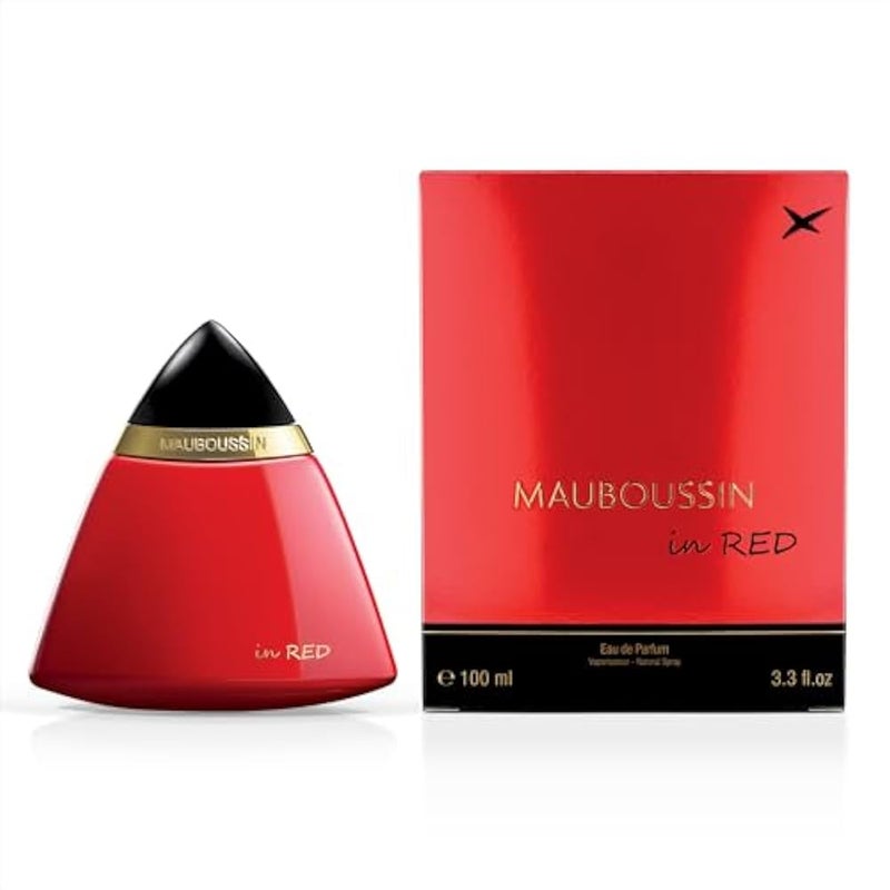 Mauboussin - Eau de Parfum Femme - In Red - Oriental, Woody & Floral Scent - 100ml - Image 1