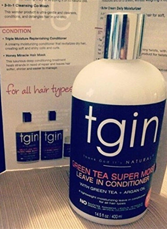 Tgin بلسم مرطب فائق للشعر الطبيعي - أنماط وقائية - شعر جاف - شعر مجعد - يعزز النمو - خفيف الوزن - شعر طبيعي - رطوبة - 13 أونصة - Image 3