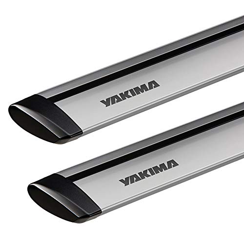 YAKIMA, JetStream Bar Aerodynamic Crossbars for Roof Rack Systems, Set of 2, Silver, Small (50") - Image 1