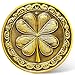 CYOUNG Good Luck Coin FourLeaf Clover and Eagle Medallion for Fortune and Prosperity Lottery Ticket Scratcher Tool Single Coin - Image 2