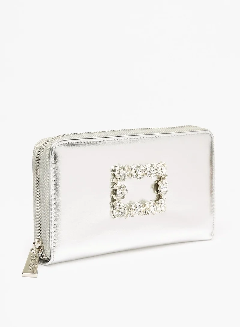 فلورا بيلا من شو إكسبرس Womens Studded Zip Around Wallet Ramadan Collection