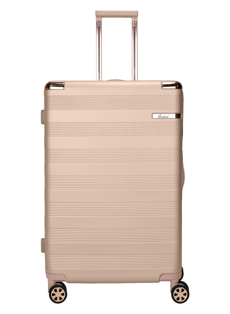 SENATOR Hard Case Trolley Luggage Set For Unisex ABS Lightweight 4 Double Wheeled Suitcase With Built In TSA Type Lock A5125 Set Of 3 Milk Pink - Image 3