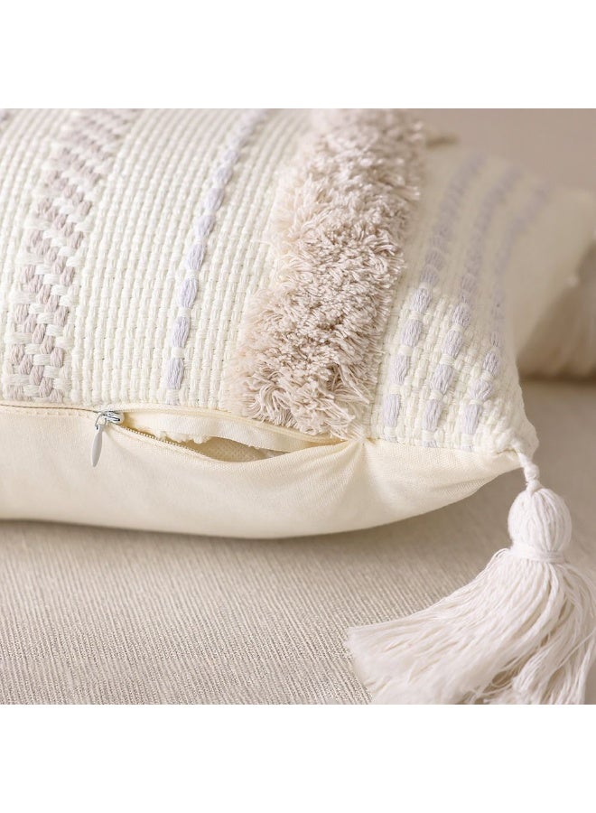 DANUBE HOME Woven Outdoor Cushion 45x45cm - Oatmist Beige, Durable PET Yarn, Ideal for Garden Accessories, Stylish and Comfortable Outdoor Seating - Image 3