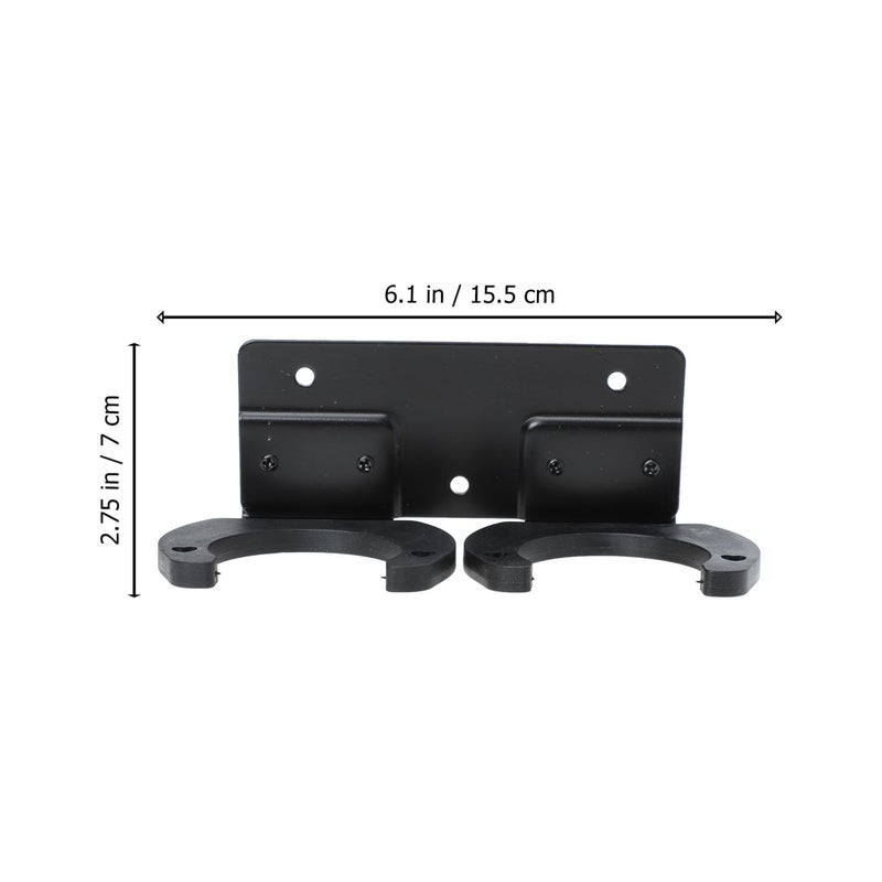 Heavy Duty Iron Wall Mounted Microphone Holder Stand With Double Slots For KTV Stage Performance - Image 3