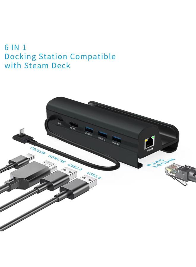 Neutral Steamdeck Base Expansion Dock Compatible With Rogally Game Console Handheld Charging Hdmi Expansion Gigabit Port - Image 1