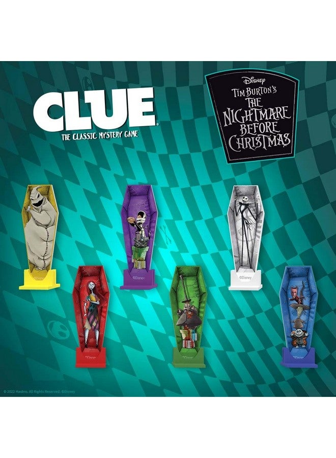 USAopoly CLUE: Disney The Nightmare Before Christmas | Collectible Clue Game Based on Disney Classic Film | Officially-Licensed Game with Familiar Locations and Iconic Characters - Image 2