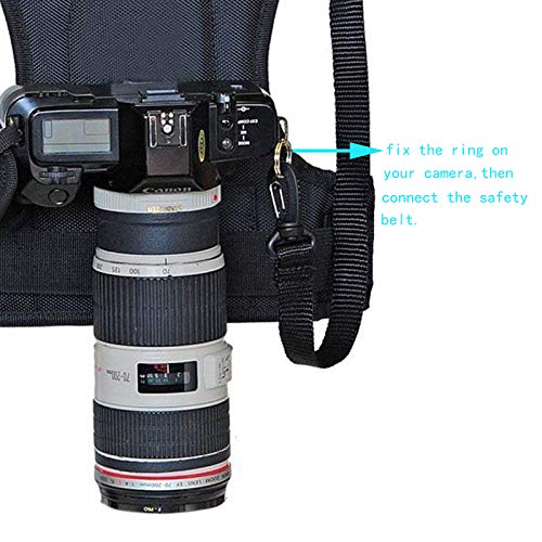 Nicama Multi Camera Carrying Chest Harness Vest System with Side Holster and Secure Straps for Canon Nikon Sony Panasonic Olympus DSLR Cameras - Image 4
