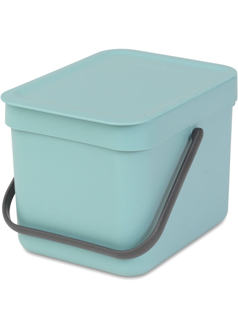 brabantia سلة المهملات BRABANTIA Sort &amp; Go، سعة 6 لتر - نعناع - Image 1