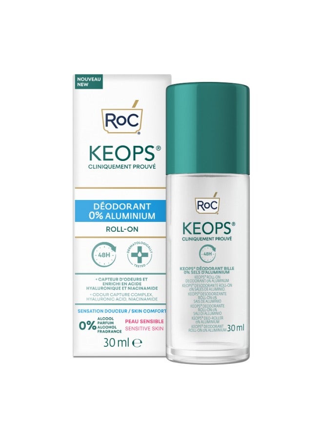 RoC Keops Deodorant Roll-On 0% Aluminum
