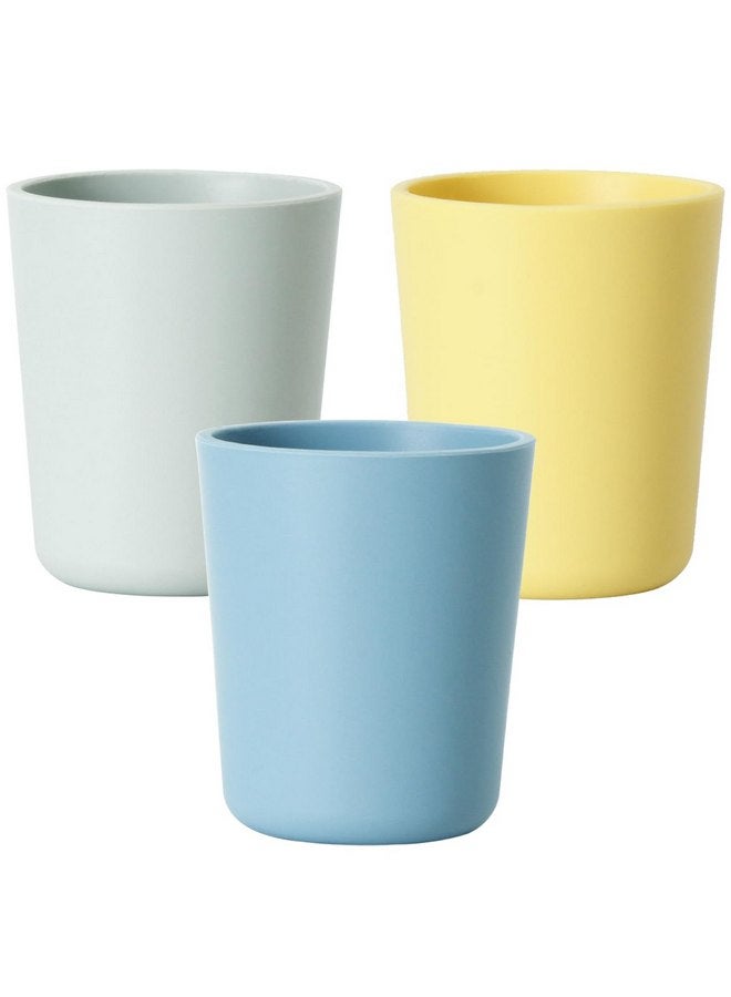 Youngever 3 Pack Silicone Kids Cups, 4 Ounce Silicone Kids Drinking Cups, Unbreakable Toddler Cups - Image 1