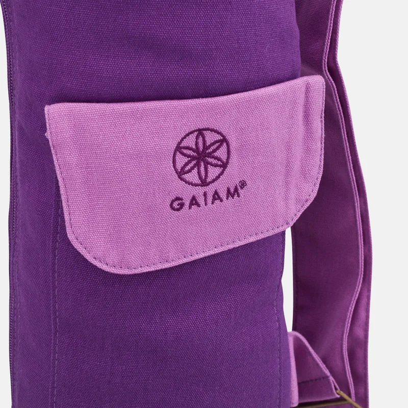 Gaiam Sparkling Grape Yoga Mat Bag