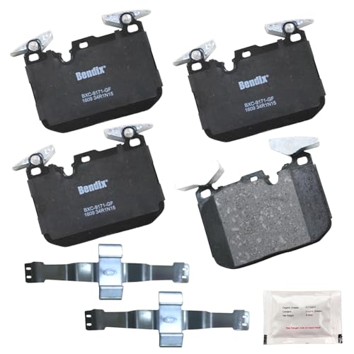 Bendix Priority1 CFC1609 Ceramic Front Brake Pads for Select Models BMW 228i,xDrive,230i,320i,328i,330i,335i,GT,340i,428i,Gran Coupe,430i,435i,440i,ActiveHybrid 3,i8,M235i,M240i - Image 1