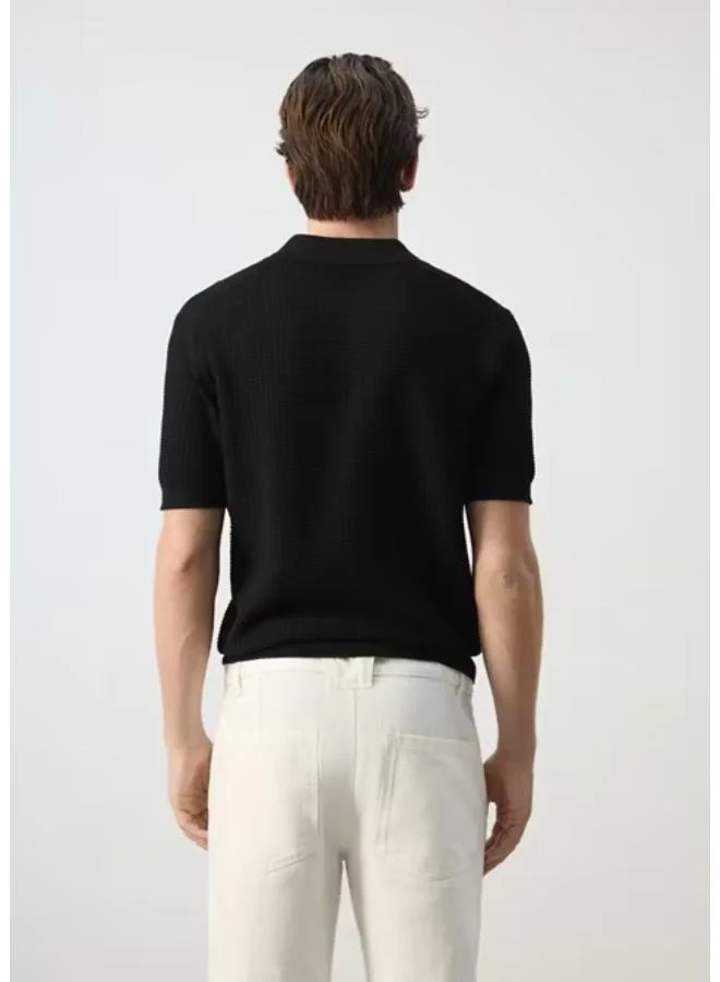 مانجو مان 100% Cotton Knitted Polo Shirt