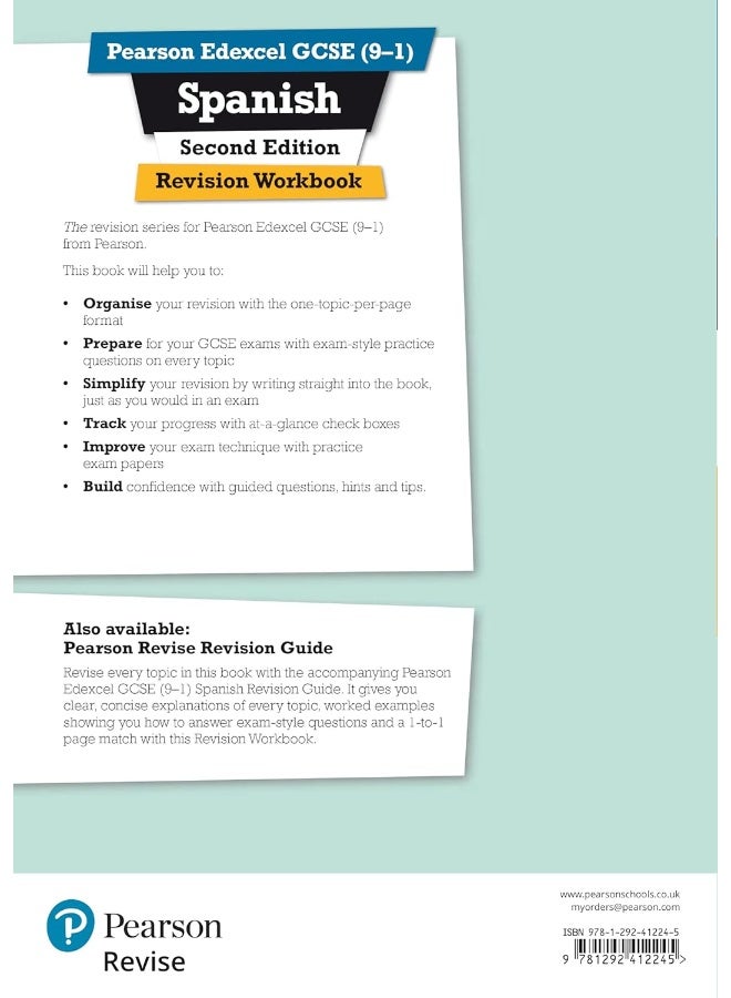 Pearson Edexcel GCSE (9-1) Spanish Revision Workbook Second Edition: for home learning, 2022 and 2023 assessments and exams - Image 2