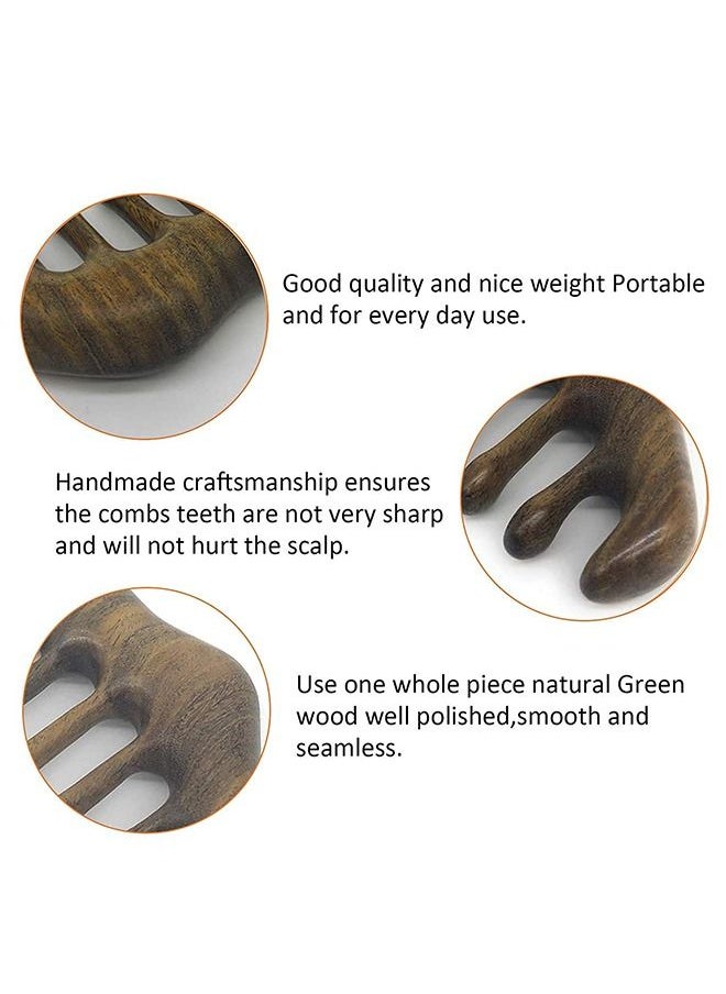 Unique Sandalwood handmade wooden massage comb, lip shaped massage comb, used for head, face, body, Handheld Head Massage Comb,Massage Natural Sandalwood Massager Acupressure Tools Gift for Women Men  - Image 4