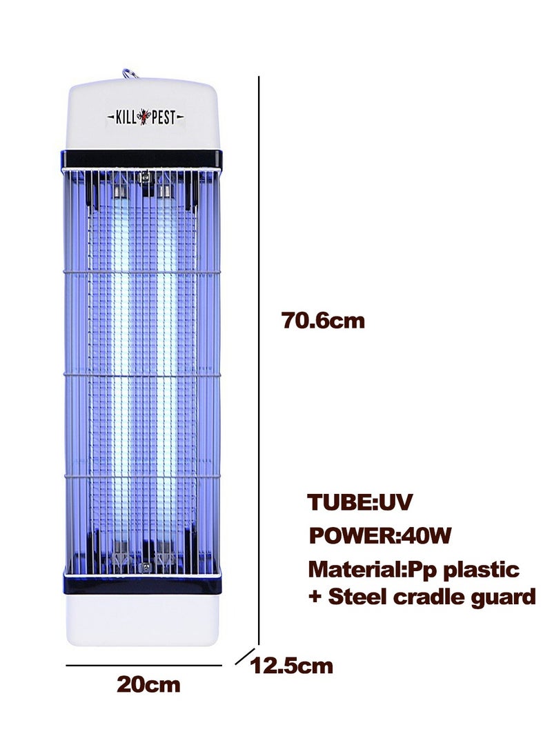 Bug Zapper with 2 Light Bulbs, Flying Insects Killer with 2*20W UV Light & 3800V Electric Shoc,Mosquitos & Flys Trap-Indoor & Outdoor Use, Eliminate Flying Insects  70*20*12.5cm - pzsku/Z7664E4B2F4A7B5520B94Z/45/_/1734506891/06f31be3-ae4d-476e-b3e4-1aa60036cddd