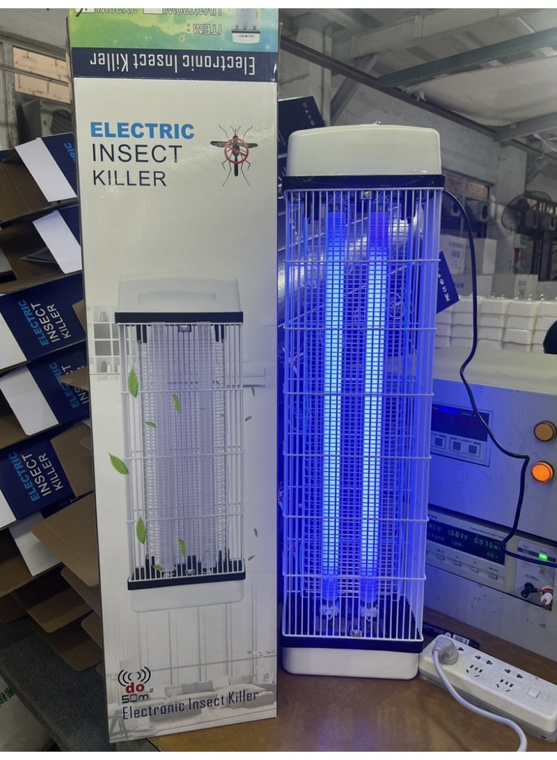 Bug Zapper with 2 Light Bulbs, Flying Insects Killer with 2*15W UV Light & 3800V Electric Shock,Mosquitos & Flys Trap-Indoor & Outdoor Use, Eliminate Flying Insects  60*20*12.5cm - Image 5