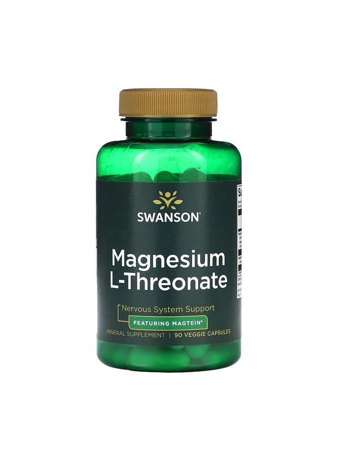 SWANSON ثريونات المغنيسيوم، 90 كبسولة نباتية