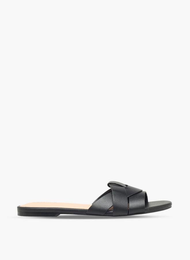 Paprika Women Cross Strap Slip-On Sandals - Image 3
