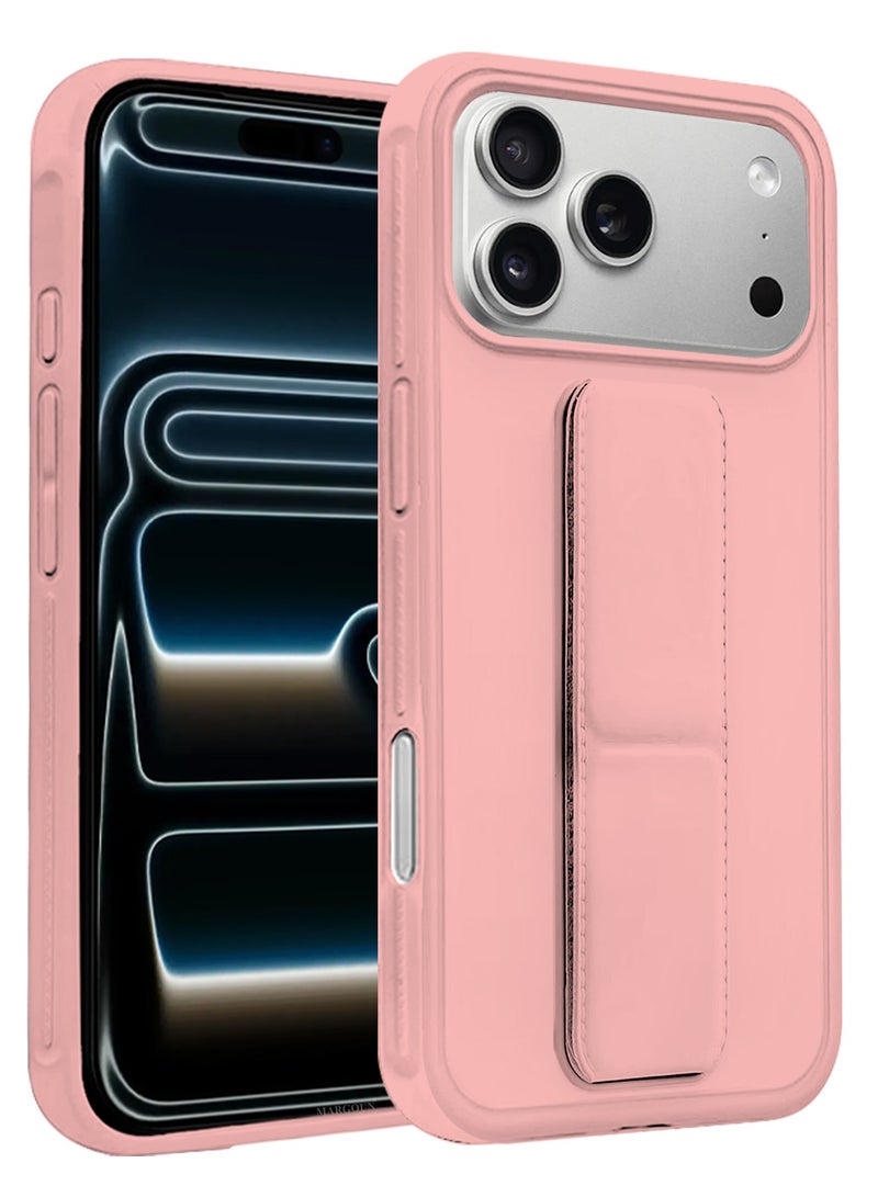 CATANES 3 Packs Premium PU Leather Case for iPhone 17 Pro with Stand Function Shockproof and Anti Scratch Finger Grip with Two 3D Screen Protector - Image 4