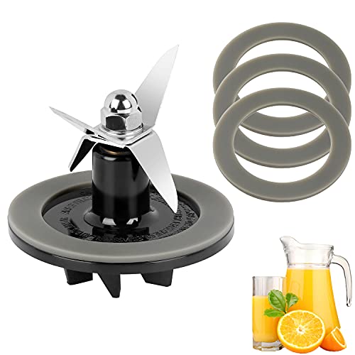 LiStarUs Replacement Parts Blender Blade Assembly with 3 Pieces Blender Gaskets，Fit for Cuisinart CBT-500, SB5600, CB600 - Image 1
