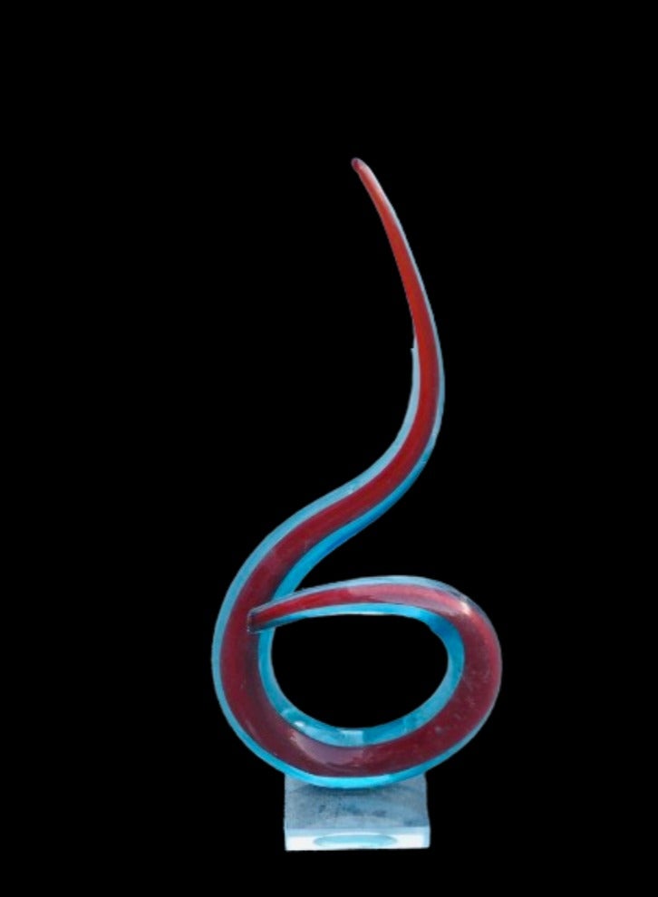 Vitacelli Luxury Art Glass Sculpture 15 inch Tall - Image 1