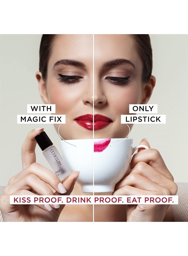 ARTDECO ماجيك فيكس (0.16 أونصة سائلة) – مثبت أحمر شفاه لشفاه مقاومة للتقبيل، طويل الأمد، ومقاوم للماء، يمنع تسرب أحمر الشفاه، مكياج - Image 4