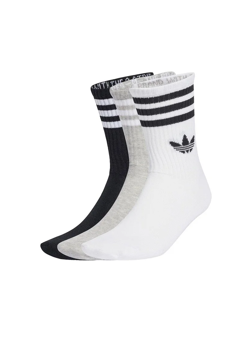 اديداس اوريجينالز adidas 3S Crew S 3P White Originals Socks