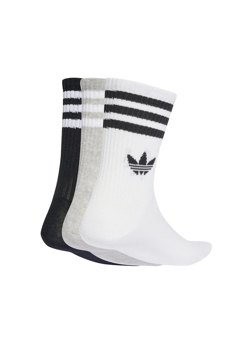 اديداس اوريجينالز adidas 3S Crew S 3P White Originals Socks