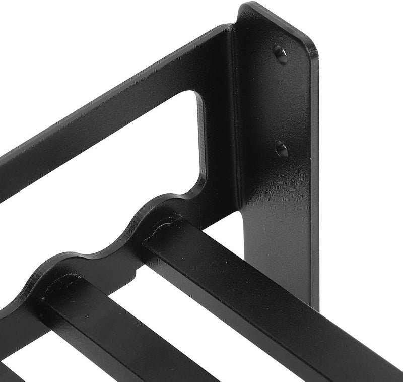 Wall Mounted Microwave Oven Shelf Bracket, Kitchen Storage Rack Holder, Space Saving Organizer for Microwave Oven and Baking Accessories, Sturdy Aluminum Construction with Black Pa (50 * 40) - Image 5