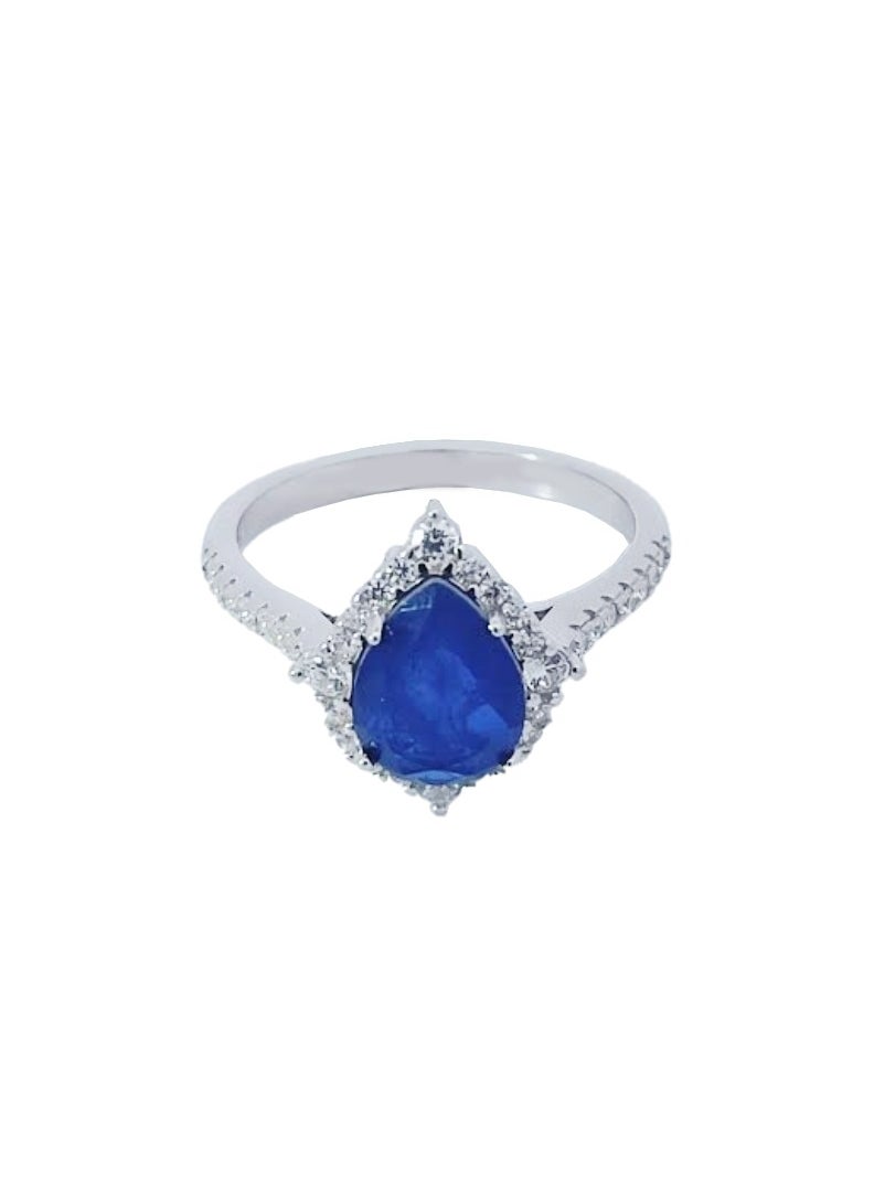 AK Jewels - 925 SILVER CZ RHODIUM RING - Image 1