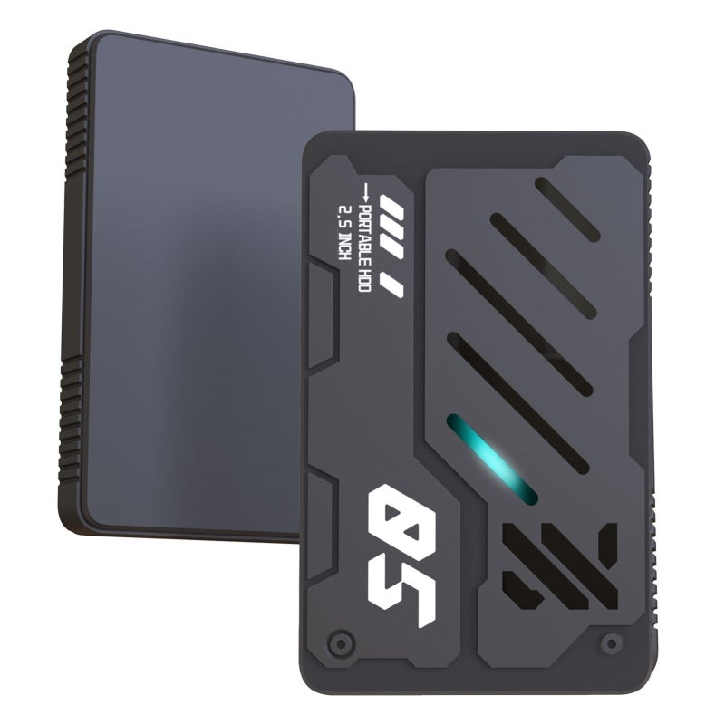 USB 3.0 External Hard Drive: 2.5-Inch ABS Shockproof - Fast 103MB/S Write 110-130MB/S Read Portable Hard Disk for Home Office Windows Mac Data Backup - Image 3