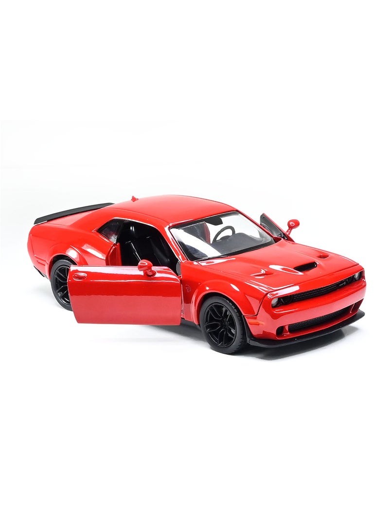 Motormax 1:24 Scale Dodge Challenger SRT Hellcat Widebody Die-Cast Model Car – Red, Collectible Toy Vehicle - Image 3