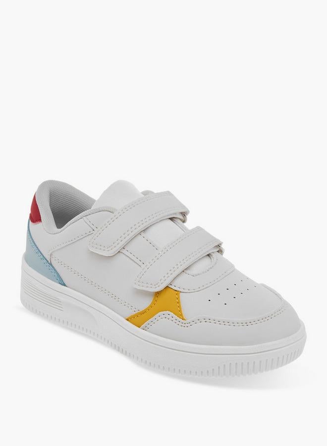 LBL by Shoexpress Boys Panelled Sneakers with Hook and Loop Closure - Image 1