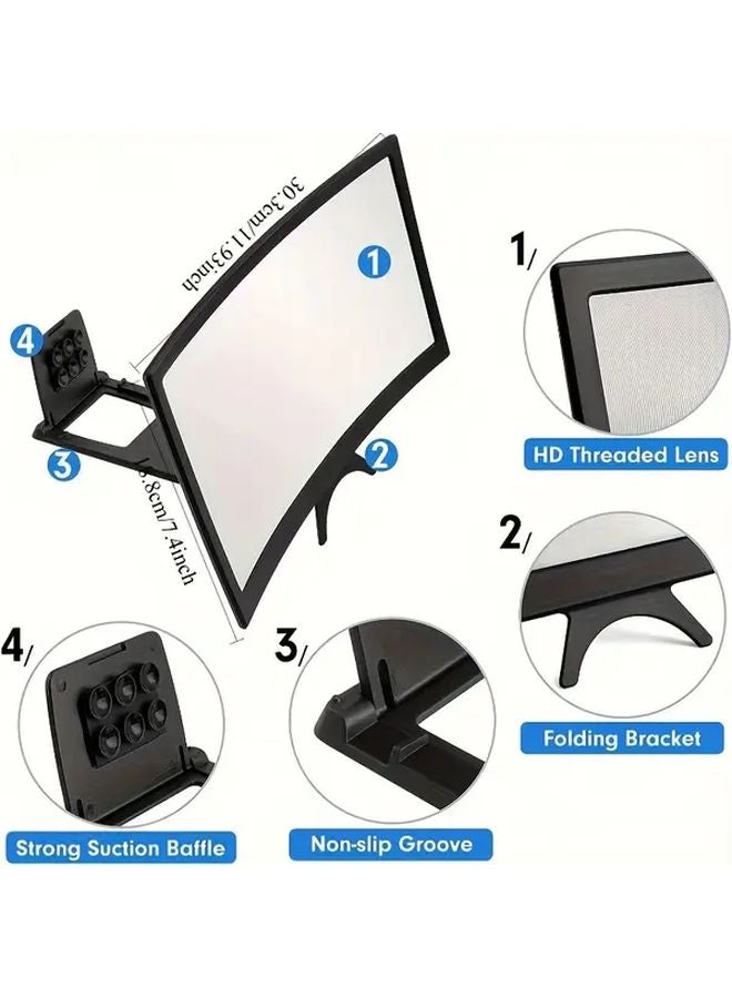 14 Inch Phone Screen Magnifier for Movies Videos Games Anti Reflective Portable - Image 4