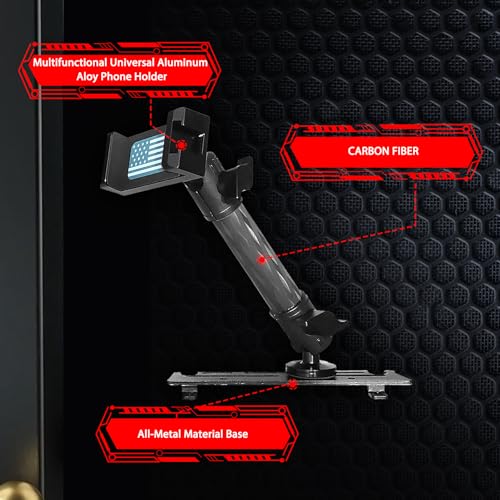 WXRYLYN 2018 RAM Dash Mount Phone Holder for 2013-2018 Truck Ram 1500 2500 3500 Metal Dash Platform Phone Mount Phone Holder R am Cell Phone Mount - Image 2