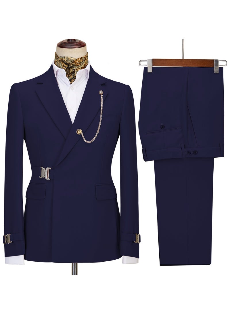 KUYING New Fashionable Men's Two-Piece Suit Set  - Image 1