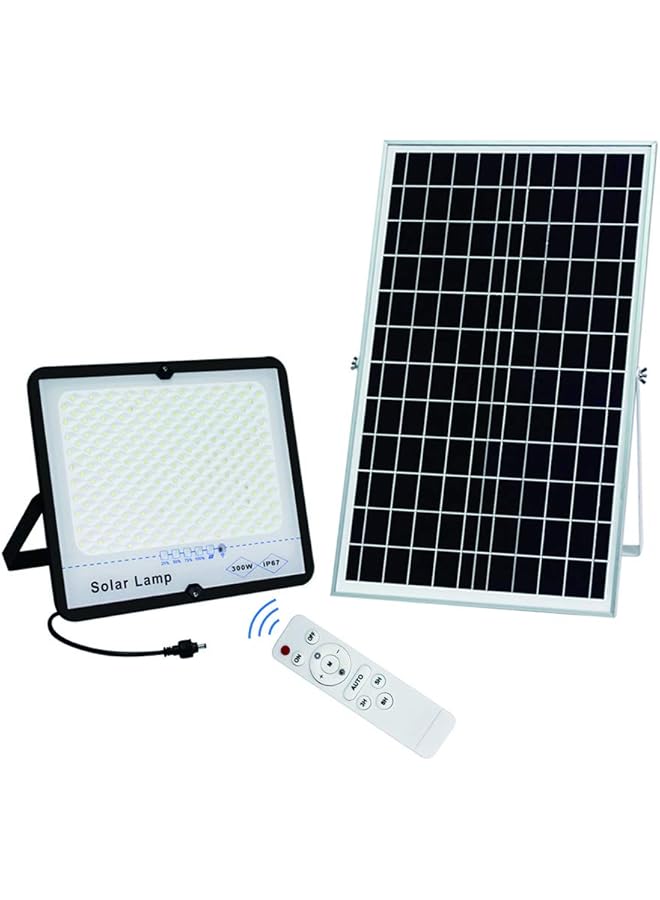 إيروريكس 300 واط LED أضواء سبوت تعمل بالطاقة الشمسية 30000 لومن ضوء فيضان الشوارع IP66 خارجي مقاوم للماء مع جهاز تحكم عن بعد إضاءة أمنية - Image 1