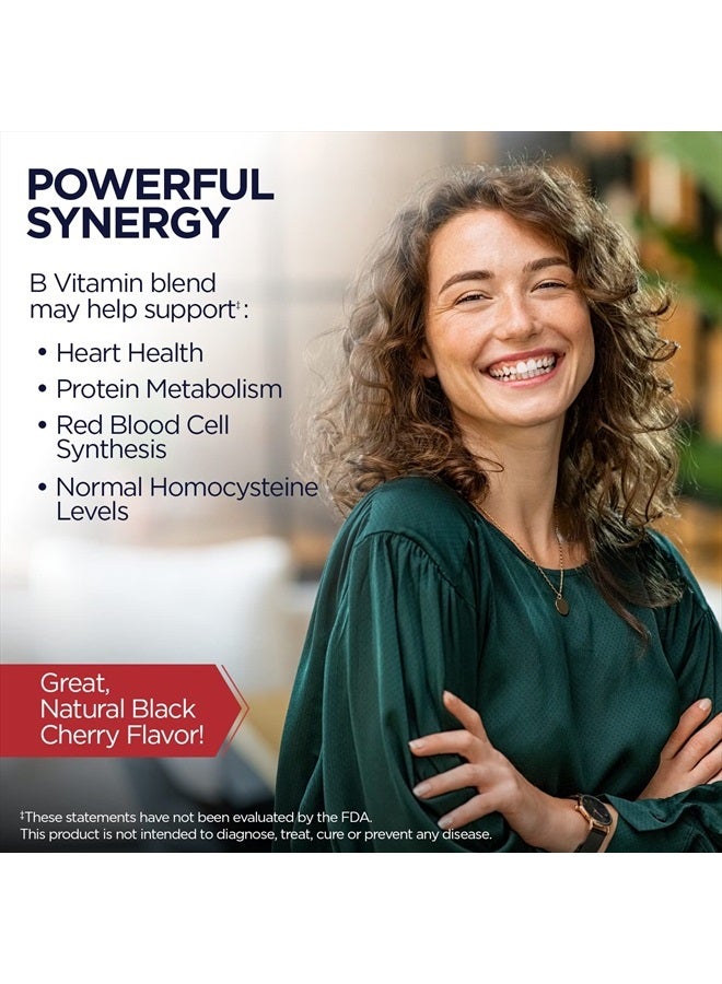 KAL Vitamin B-6 B-12 Folic Acid Supplement, B Vitamins for Healthy Energy, Heart & Red Blood Cell Support, w/Vitamin B12 Methylcobalamin and Folate, Natural Cherry, Gluten Free, 60 Serv, 60 Lozenges - Image 4