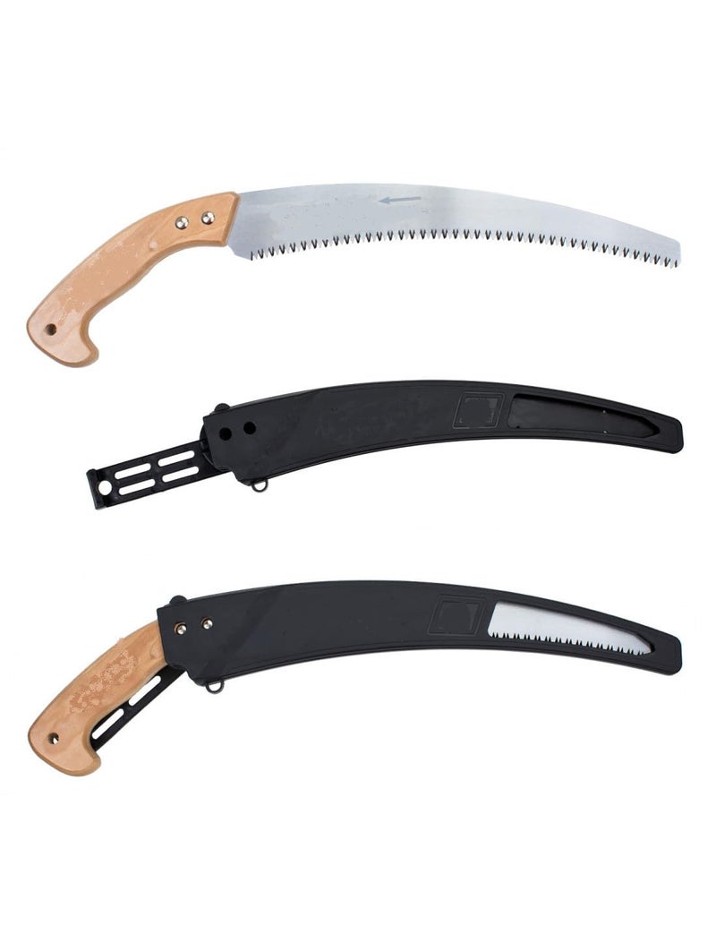Swabs® Heavy Duty Garden Hand Pruning Saw Cutter | | Comfort wood Handle | Designed for Single-Hand Use | Perfect for Trimming Trees, Pruning Tree Branch and More saw with lid (pack of 1) - Image 4