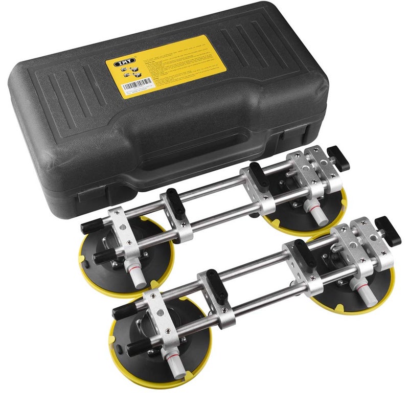 IMT 2 Pack Seamless Seam Setter with 6Inch Vacuum Suction Cups for Seam Joining and Leveling Professional Countertop Installation Tool for Granite Stone Marble Slab Free Storage Case and Gloves