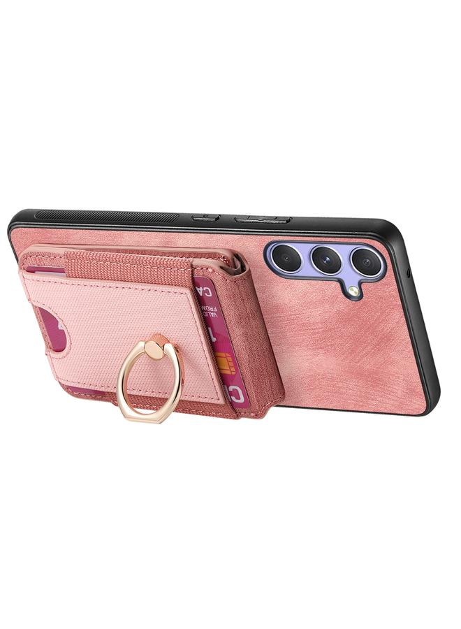 اس-توب جراب هاتف جلدي لهاتف Samsung Galaxy S23 Ultra 5G بتصميم كلاسيكي مع حامل مغناطيسي قابل للفصل وحقيبة بطاقات - Image 5