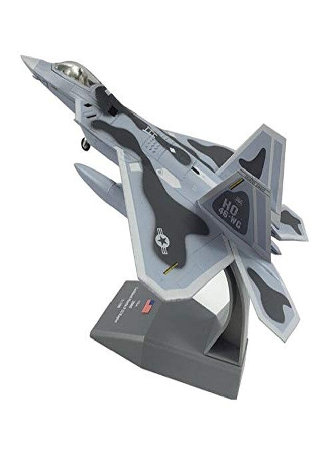 QIDS 1/100 Scale Airplane Model Toys Usa F 22 F22 Raptor Fighter Diecast Metal Plane Model Toy For Kids Gift Collection, Pack Of 1, Multicolor - Image 1