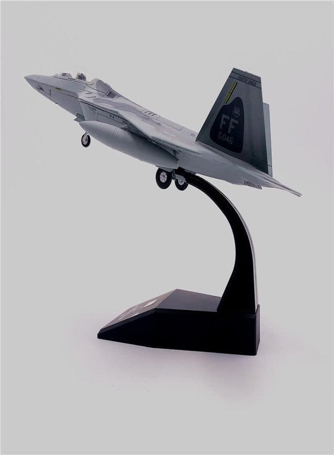 QIDS 1/100 Scale Airplane Model Toys Usa F 22 F22 Raptor Fighter Diecast Metal Plane Model Toy For Kids Gift Collection, Pack Of 1, Multicolor - Image 4