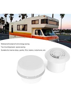 Generic Ventilation Fan, 12V Strong Wind Quiet Ceiling and Wall Mount Exhaust Fan, Copper Motor Dustproof Roof Fan Ceiling Air Ventilation Cooling Grille for Campers Motorhome Travel Trailer  - Image 4