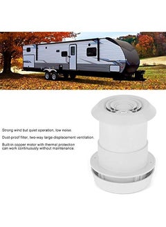 Generic Ventilation Fan, 12V Strong Wind Quiet Ceiling and Wall Mount Exhaust Fan, Copper Motor Dustproof Roof Fan Ceiling Air Ventilation Cooling Grille for Campers Motorhome Travel Trailer  - Image 5
