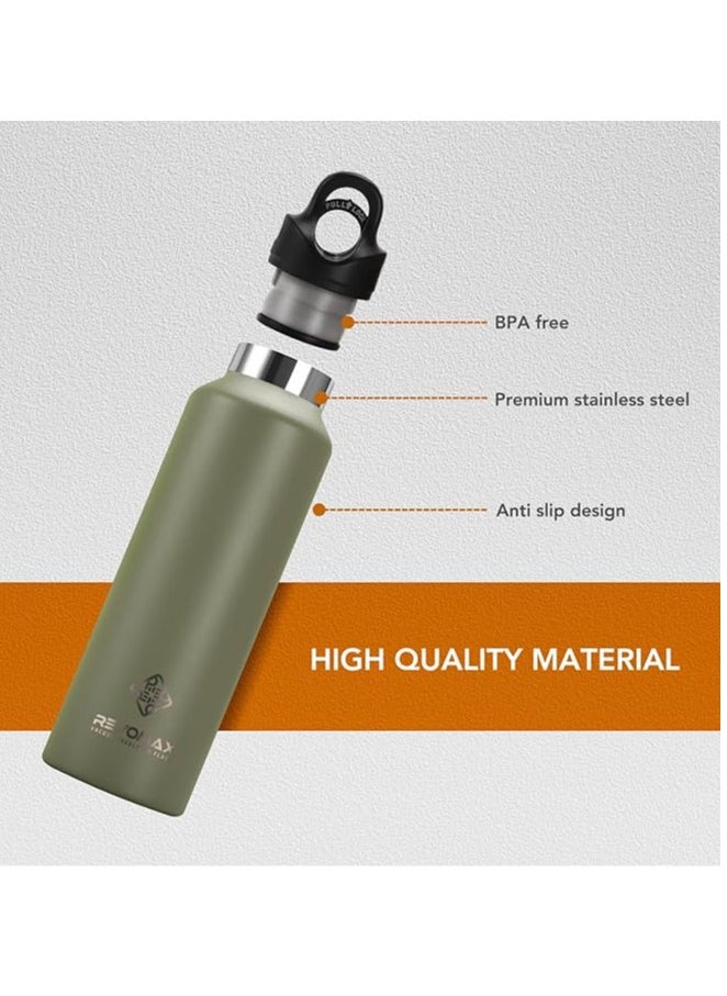 REVOMAX Threadless Vacuum Insulated Water Bottle -Effortless One-Hand Operation,Twist-Free, No-Screw Design 36H Cold,18H Hot Retention with Pressure Release Valve Olive Green-592ML/20oz - pzsku/Z76668702D14921D381F9Z/45/_/1722509820/c81c7786-c87f-483a-b796-fab2686460a1